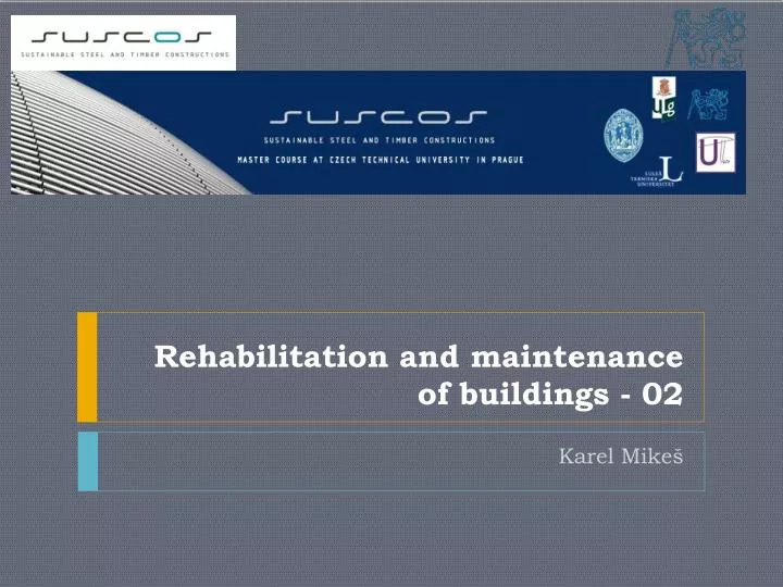 rehabilitation and maintenance of buildings 02