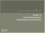 Comprehensive Grade 10 Cell Structure Assessment Plan - slide 1