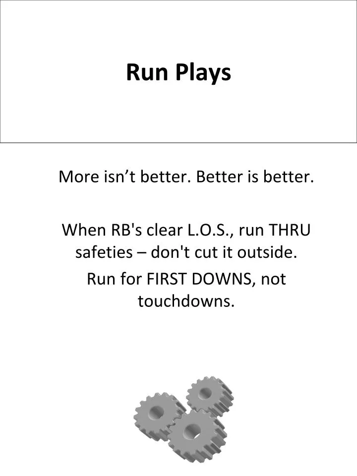 run plays