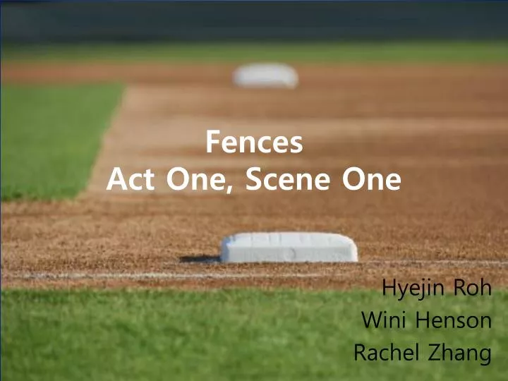 fences act one scene one