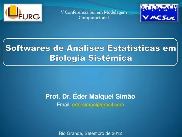 softwares de an lises estat sticas em biologia sist mica