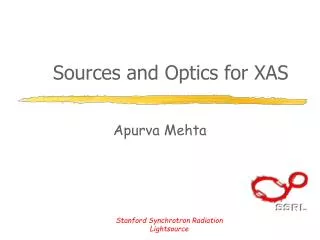 Sources and Optics for XAS