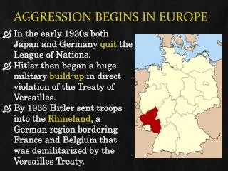 Aggression Begins In Europe