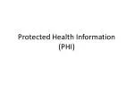 Protected Health Information (PHI) - slide 1
