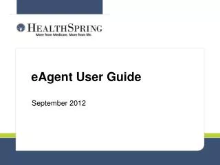 eAgent User Guide