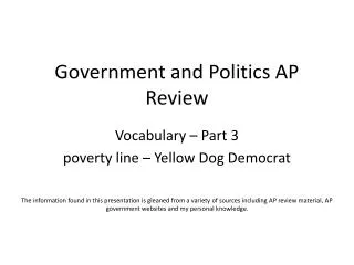Government and Politics AP Review