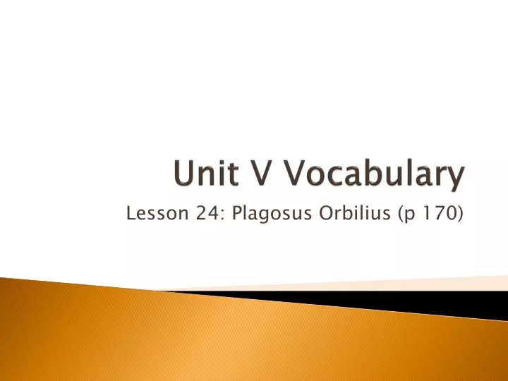 unit v vocabulary