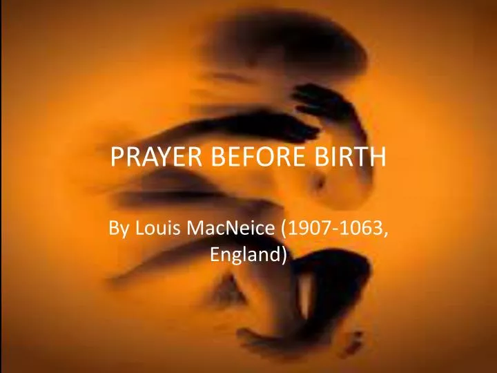 prayer before birth