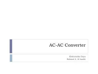 AC-AC Converter