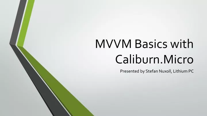 mvvm basics with caliburn micro