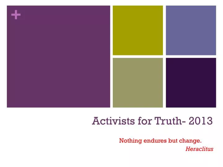activists for truth 2013