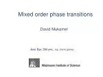 Mixed order phase transitions - slide 1