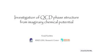 Investigation of QCD phase structure from imaginary chemical potential