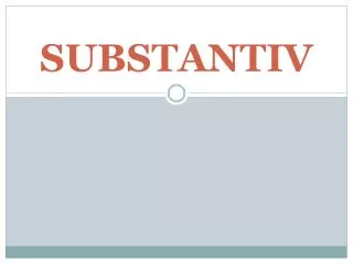 substantiv