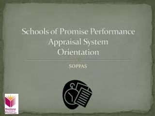 Schools of Promise Performance Appraisal System Orientation