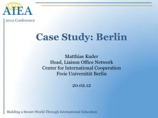 Case Study: Berlin