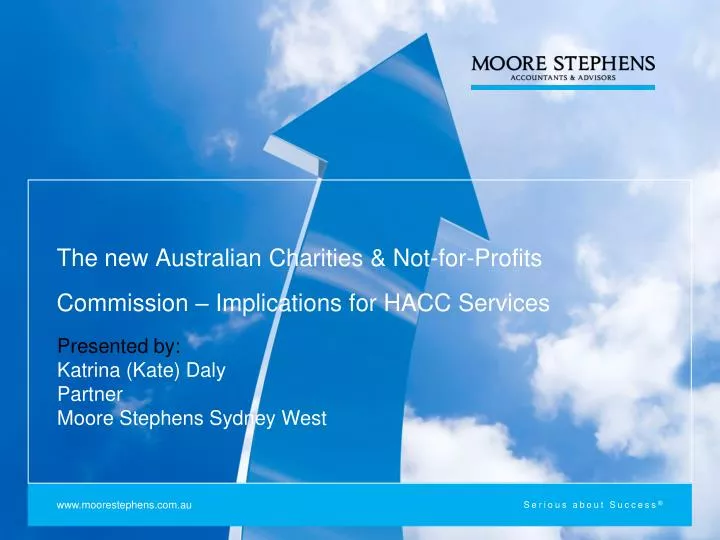 the new australian charities not for profits commission implications for hacc services