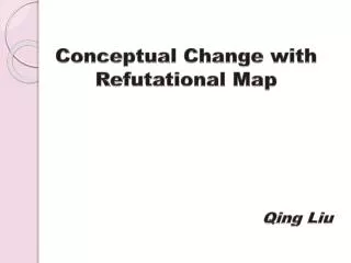 Conceptual Change with Refutational Map Qing Liu