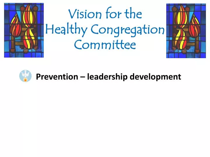 vision for the healthy congregation committee