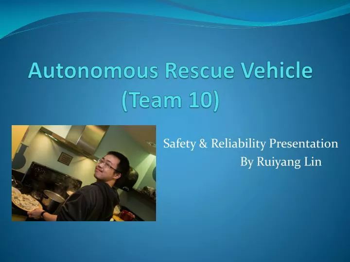 autonomous rescue vehicle team 10