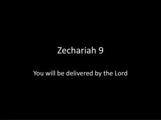 Zechariah 9
