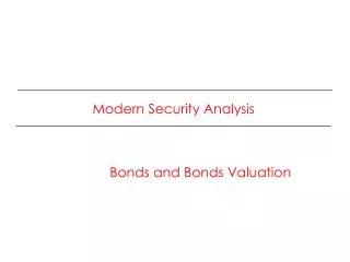 Modern Security Analysis
