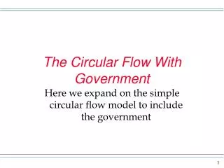 the circular flow with government