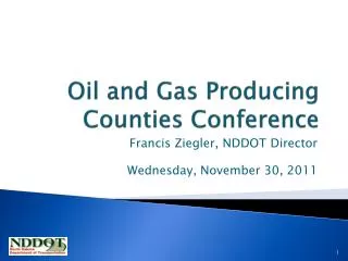 Oil and Gas Producing Counties Conference