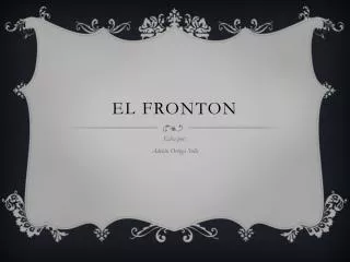 el fronton