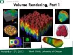 Volume Rendering, Part 1 - slide 1