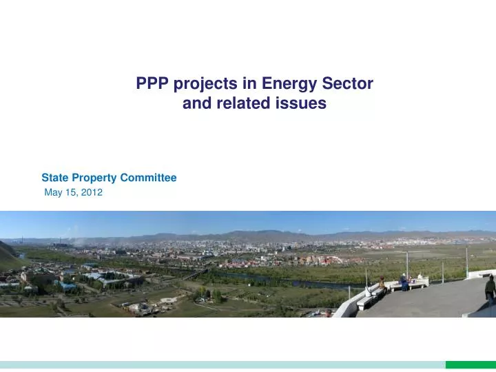 ppp projects in energy sector and related issues