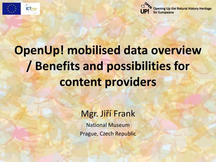openup mobilised data overview benefits and possibilities for content providers