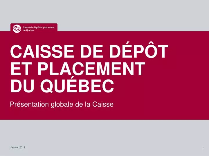 caisse de d p t et placement du qu bec