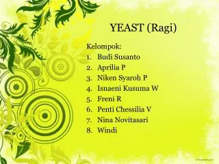 yeast ragi