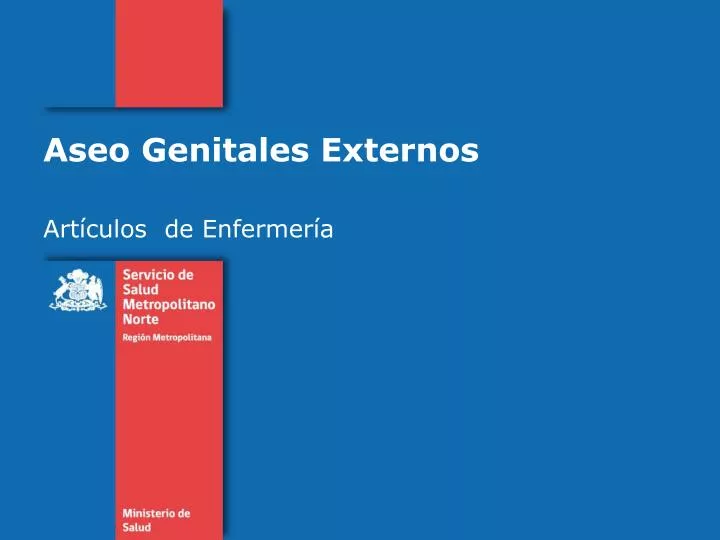 aseo genitales externos