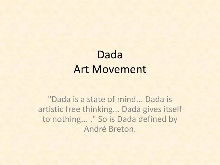 dada art movement