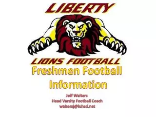 Freshmen Football Information