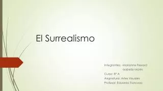 el surrealismo