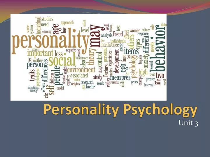 personality psychology