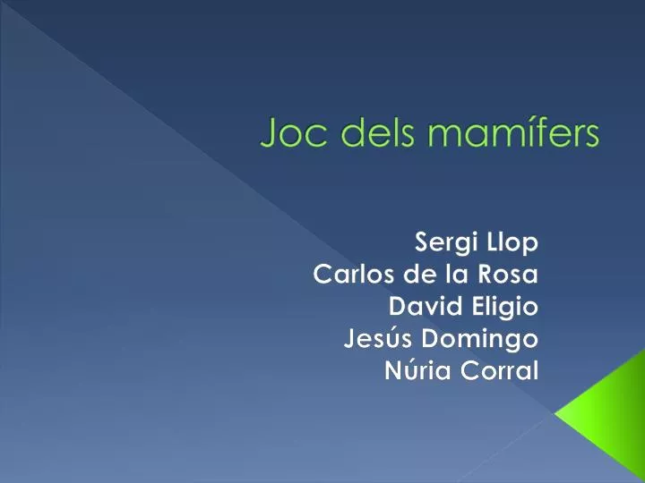 joc dels mam fers