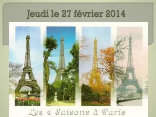 jeudi le 27 f vrier 2014
