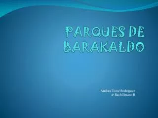 parques de barakaldo