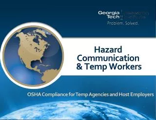 Hazard Communication &amp; Temp Workers