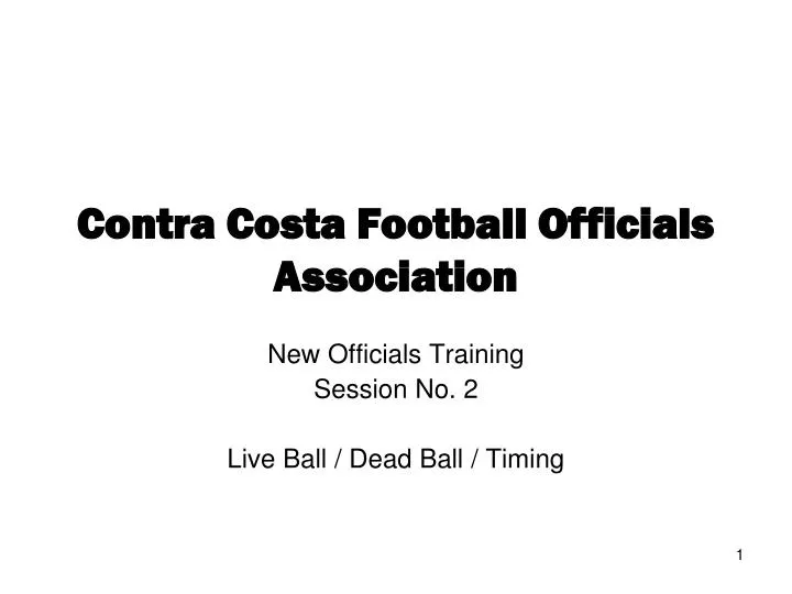 contra costa football officials association