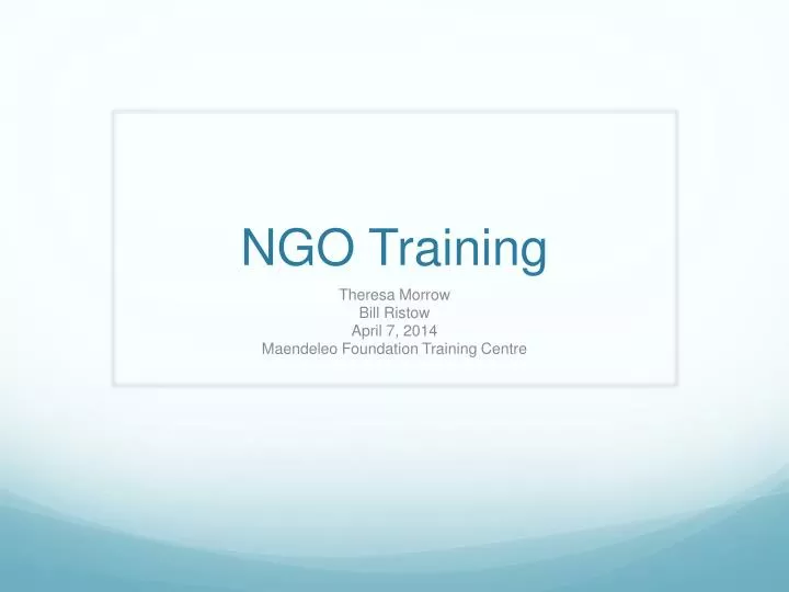 ngo training