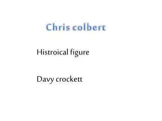 Chris colbert