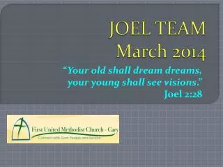 JOEL TEAM March 2014