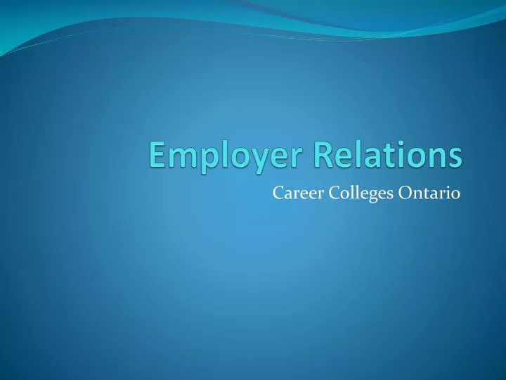 employer relations