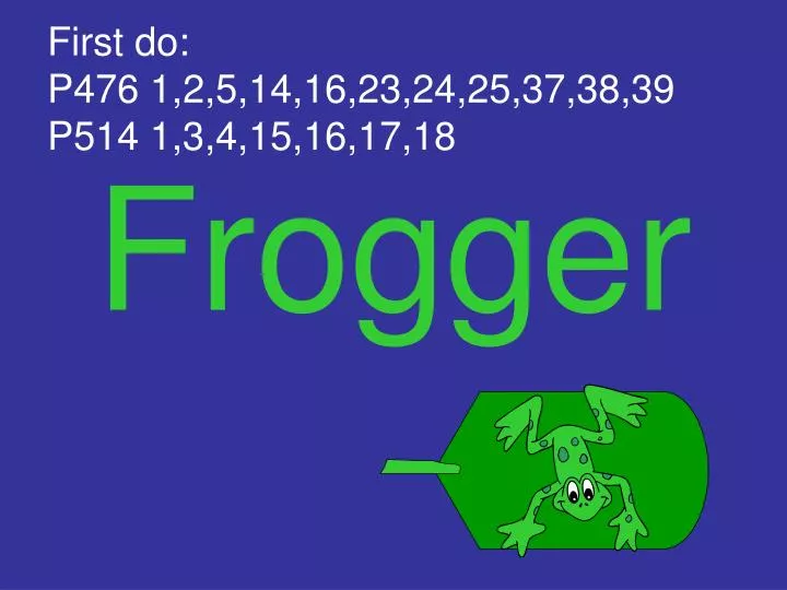 frogger