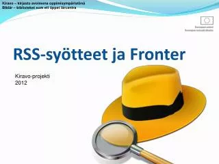 RSS-syötteet ja Fronter